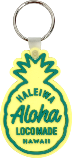 HALEIWA HAPPY MARKETラバーキーリング　パイナップル