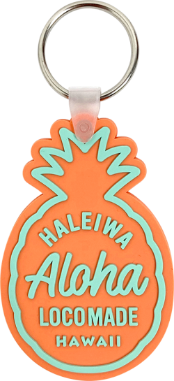 【HALEIWA HAPPY MARKET2026春夏】ラバーキーリング　パイナップル【３点までメール便配送OK！送料250円】