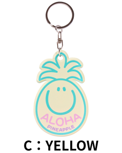 【Pukana2026春夏】【Mililani Mari Nakaneコラボ】アクリルキーホルダー　パイン【５点までメール便配送OK！送料250円】