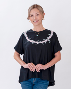 【Princess Kaiulani2026春夏】リラックスＴシャツ　レイ柄　2602【１点までメール便配送OK！送料250円】