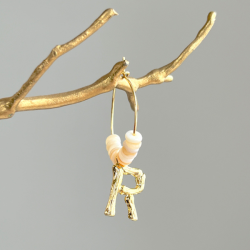 【サージカルステンレス】イニシャルピアス【メール便配送OK！送料250円】