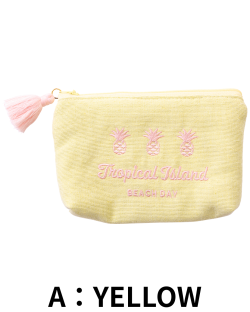 【Pukana2026春夏】イカットポーチ　M　2604【１点までメール便配送OK！送料250円】