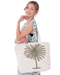 【Pukana2026春夏】ヤシ刺繍バッグ