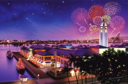 【栗山義勝】キャンバスパネル絵　 ALOHA TOWER