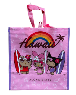 【ハワイ直輸入!!】【ABC STORES Hawaii】Sanrioコラボトートバッグ<Surf>【１点までメール便配送OK！送料250円】