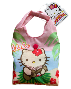 【ハワイ直輸入!!】【ABC STORES Hawaii】HELLO KITTYコラボエコバッグ<Ukulele>【１点までメール便配送OK！送料250円】