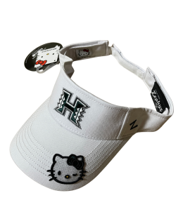 【ハワイ大学オフィシャルグッズ】Zephyr&HELLO KITTYコラボサンバイザー