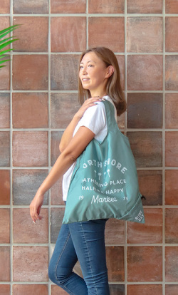 HALEIWA 粒エコバッグ Lサイズ【２点までメール便配送OK！送料250円】