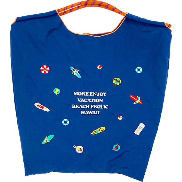 Urban Outfitters☆ 貝殻シェル刺繍・キャンバス・ダッグバッグ 刺繍トートバッグ