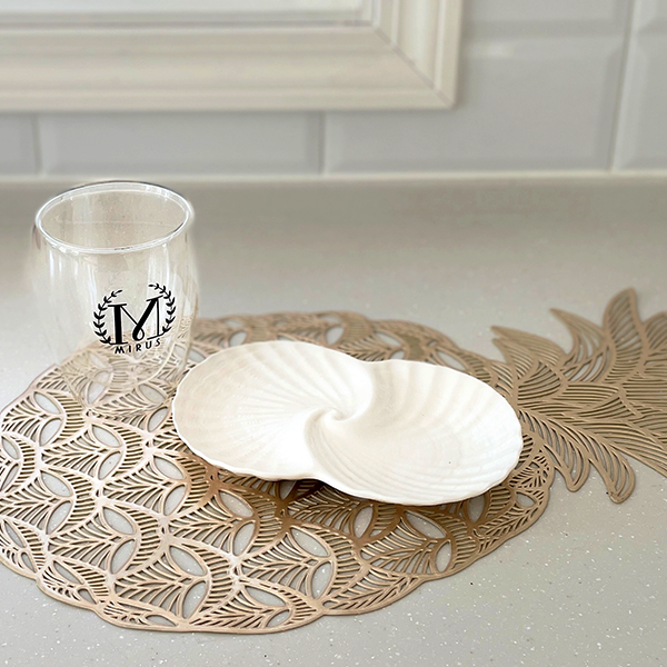 KOUBOO ラグナ テーブルプレイスマット ホワイトウォッシュ 2枚セット