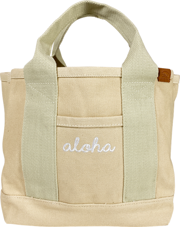 ALOHA キャンバスミニトート