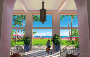 【栗山義勝】キャンバスパネル絵　ROYAL HAWAIIAN
