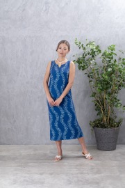 【Pukana2026春夏】接触冷感キーネックワンピース　2503