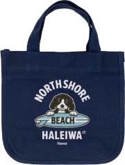 HALEIWA HAPPY MARKET ミニトート DOG【１点までメール便配送OK！送料250円】/D-NAVY