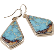 【Pukana2026春夏】マーブルピアスTURQUOISE【５点までメール便配送OK！送料250円】