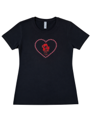 【ハワイ直輸入!!】【88Tees】　Heart YaYa Tシャツ　BLACK Ladies Mサイズ【１点までメール便配送OK！送料250円】
