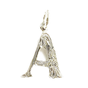 ☆ハワイ直輸入☆ ハワイアンジュエリー　ペンダントTop 【イニシャルA】ネックレス（チェーン別売）【ハワジュ８点までメール便配送OK！送料250円】