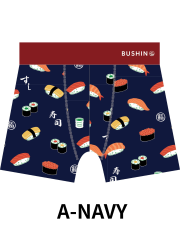 BUSHINボクサーパンツ　Japanese Style　SUSHI【２点までメール便配送OK！送料250円】/A-NAVY