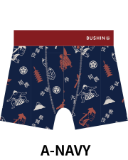 BUSHINボクサーパンツ　Japanese Style　WAGARAMX【２点までメール便配送OK！送料250円】/A-NAVY