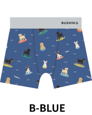 BUSHINボクサーパンツ　California Style　DOG【２点までメール便配送OK！送料250円】/B-BLUE