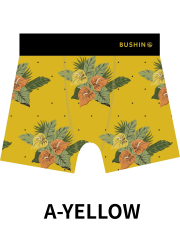 BUSHINボクサーパンツ　California Style　ANTHURIUM【２点までメール便配送OK！送料250円】/A-YELLOW