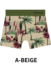 BUSHINボクサーパンツ　California Style　VINTAGE BUS【２点までメール便配送OK！送料250円】/A-BEIGE