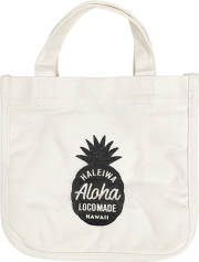 HALEIWA HAPPY MARKET ミニトート PINEAPPLE【メール便配送OK！送料250円】/A-IVORY
