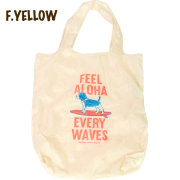 【HALEIWA HAPPY MARKET2026春夏】エコバッグ【３点までメール便配送OK！送料250円】/F.イエロー/FEEL ALOHA