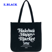 HALEIWA HAPPY MARKET トートバッグ Lサイズ/E-BLACK