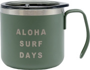 HALEIWA ステンレスマグカップ蓋付き 350ml/KHAKI