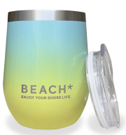 【HALEIWA HAPPY MARKET2026春夏】グラデステンレスタンブラー蓋付き３６０ｍｌ/イエロー