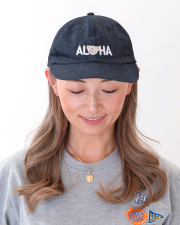 【HALEIWA HAPPY MARKET2026春夏】HHMクマ刺繍キャップ 　2602/B：BLACK