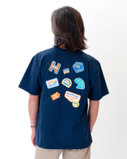 【HALEIWA HAPPY MARKET2026春夏】HHM Tシャツ　2610【２点までメール便配送OK！送料250円】/B-NAVY