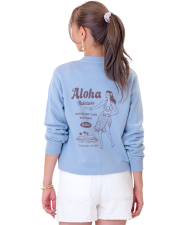 【HALEIWA HAPPY MARKET2026秋冬】HHMクルーネックスウェット（裏毛）　2619【受注生産】/A-ACIDBLUE