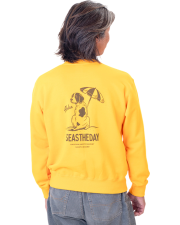【HALEIWA HAPPY MARKET2026秋冬】HHMクルーネックスウェット（裏毛）　2620【受注生産】/B-YELLOW