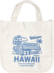 HALEIWA HAPPY MARKET ミニランチバッグ【メール便配送OK！送料250円】/B-IVORY