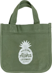 HALEIWA HAPPY MARKET ミニトート PINEAPPLE【メール便配送OK！送料250円】/C-KHAKI