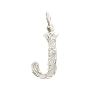 ☆ハワイ直輸入☆ ハワイアンジュエリー　ペンダントTop 【イニシャルJ】ネックレス（チェーン別売）【ハワジュ８点までメール便配送OK！送料250円】