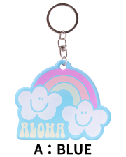 【Pukana2026春夏】【Mililani Mari Nakaneコラボ】アクリルキーホルダー　レインボー【５点までメール便配送OK！送料250円】/A：BLUE