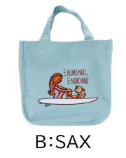 【Pukana2026春夏】【Mililani Mari Nakaneコラボ】ミニトートバッグ2604【１点までメール便配送OK！送料250円】【受注生産】/B：SAX