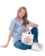 【Pukana2026春夏】【Mililani Mari Nakaneコラボ】MARI NAKANEオーガニックコットンＴシャツ2602【1点までメール便配送OK！送料250円】【受注生産】/C：ACID BLUE