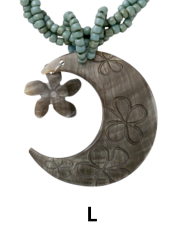 【Pukana2026春夏】ピュアビーズネックレス【３点までメール便配送OK！送料250円】/L