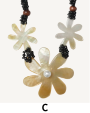 【Pukana2026春夏】3連ピュアビーズネックレス【３点までメール便配送OK！送料250円】/C