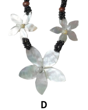 【Pukana2026春夏】3連ピュアビーズネックレス【３点までメール便配送OK！送料250円】/D