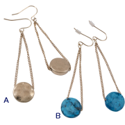 ラウンドモチーフピアス【５点までメール便配送OK！送料250円】