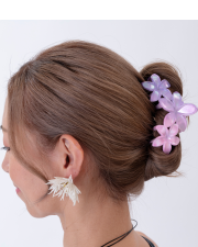 【Pukana2026春夏】プルメリア３連オーロラヘアクリップ