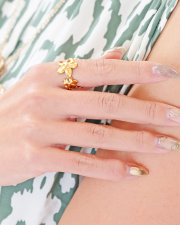 【Pukana2026春夏】モチーフリング【５点までメール便配送OK！送料250円】/B：PLUMERIA