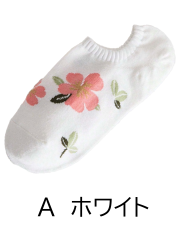 【Pukana2026春夏】ハイビスカスソックス【２点までメール便配送OK！送料250円】