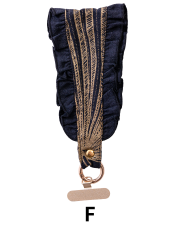 【Pukana2026春夏】携帯ストラップ　ショート【３点までメール便配送OK！送料250円】/F：LEAF GOLD