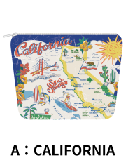【Pukana2026春夏】World Vintage ポーチ　2605【１点までメール便配送OK！送料250円】/A：CALIFORNIA